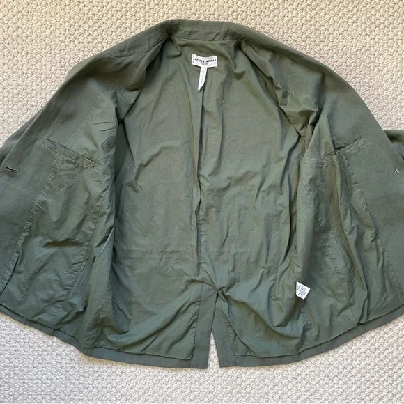 Apiece Apart oversized olive green linen blend blazer - Picture 11 of 16
